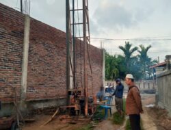 Desa Sinar Pagi Laksanakan Pembangunan Pembuatan Sumber Air Bersih (Sumur Bor)